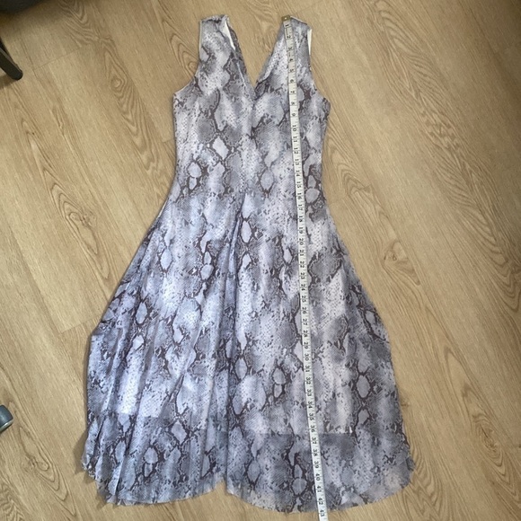 Tahari Python Print Midi Dress Y2K Grunge Aesthetic Alternative Night Out XS - Picture 6 of 10